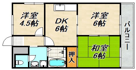シャロン長田 間取り図