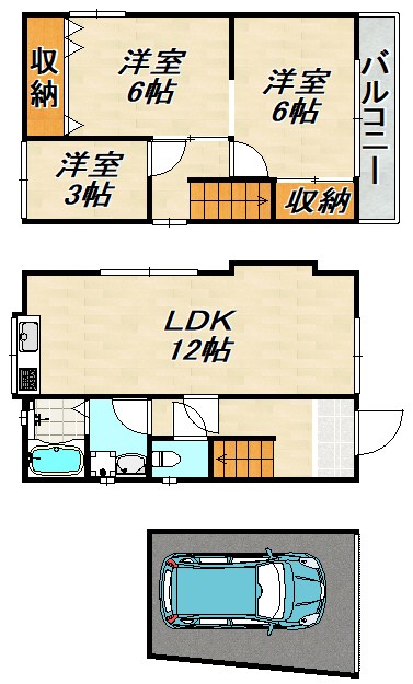 志く志く戸建 間取り図
