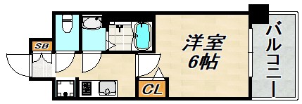 プレサンス神戸長田マリエント 間取り図