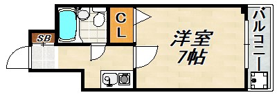 モダンアパートメント神戸新長田 間取り図