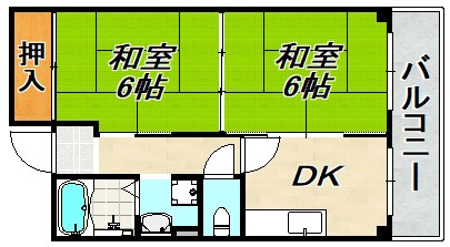 シャロン鷹取東 間取り図