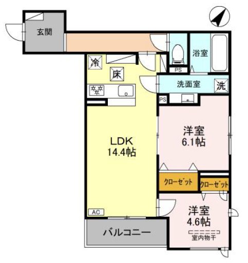 グランマーリエ松野通 間取り図