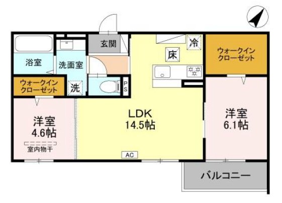 グランマーリエ松野通 間取り図
