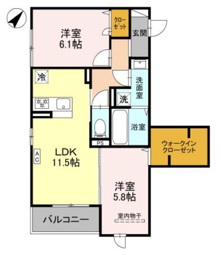 グランマーリエ松野通 間取り図