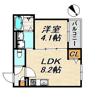 MAXIV CITY神戸鷹取TRE 間取り図