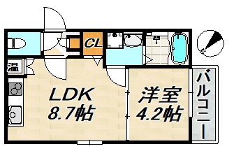MAXIV CITY神戸鷹取 間取り図