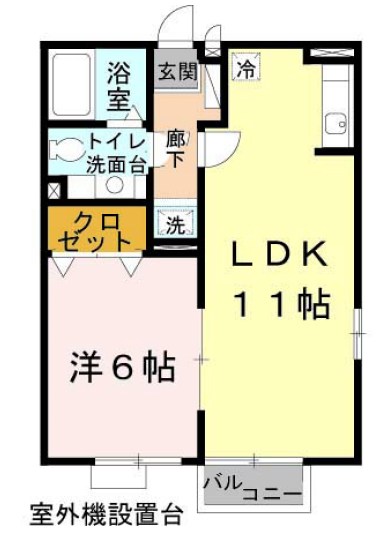 ラーゼンヴィラⅡ棟 間取り図