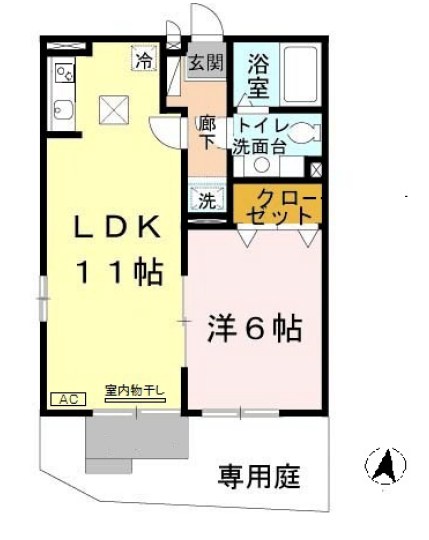 ラーゼンヴィラⅡ棟 間取り図