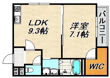 フジパレス須磨鷹取Ⅲ番館 間取り図