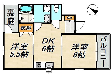 ベルトゥリー板宿WEST 間取り図