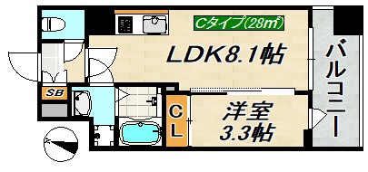 SDグランツ三宮イーストフロント 間取り図