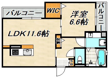 ラメゾンアンソレイエ板宿 間取り図