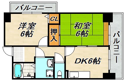 ロワジール山手 間取り図