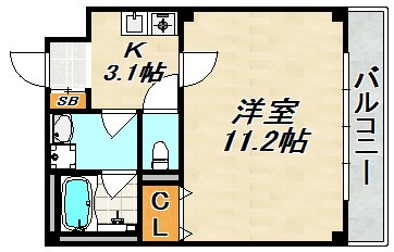 ルームズ学園北町 間取り図