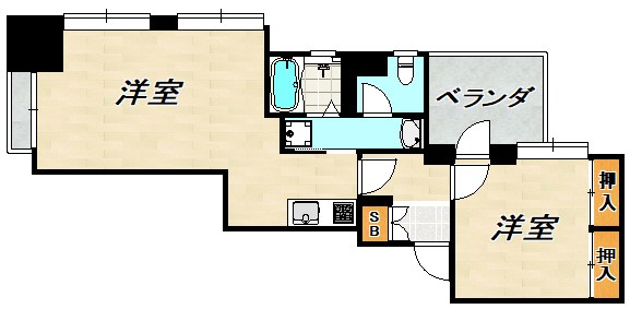グランドシャトー板宿Ⅱ 間取り図