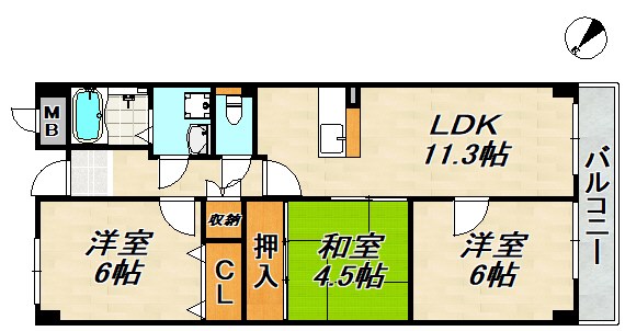 アネスト恵美寿 間取り図