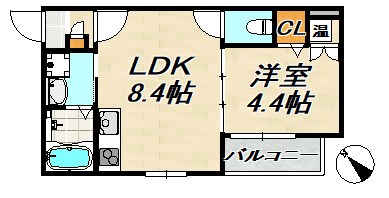 MAXIV CITY神戸鷹取 間取り図