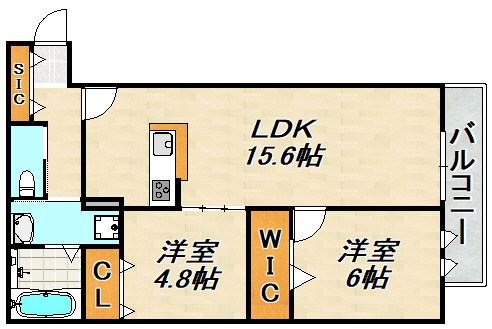 AQUILA須磨海浜公園 間取り図
