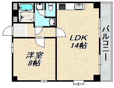 アーバンコモード新長田 間取り図