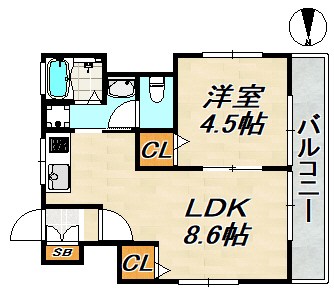 ラムール長田 間取り図