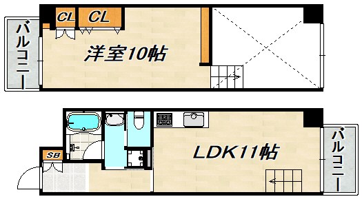 HKマンション 間取り図