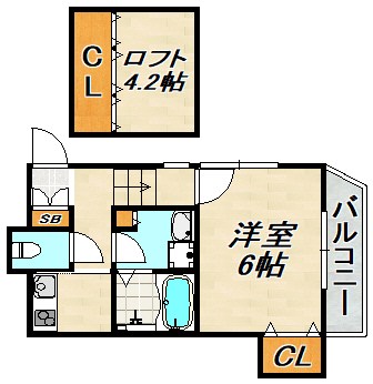 グランメール腕塚ANNEX 間取り図