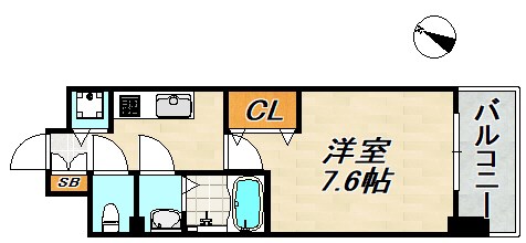 Luxe神戸WEST 間取り図