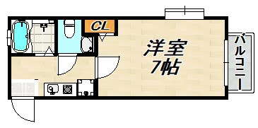 アメニティハイツ須磨寺 間取り図