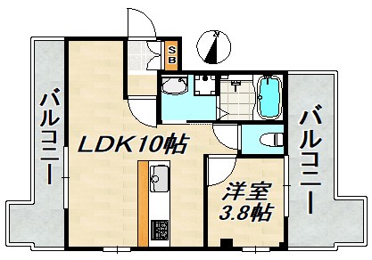 板宿北マンション 間取り図