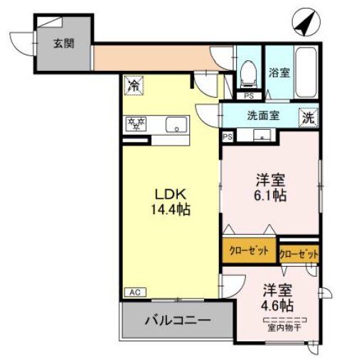 グランマーリエ松野通 間取り図