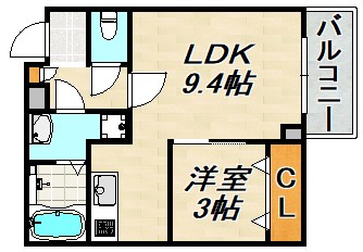 (仮称)ジーメゾン神戸セレーナ 間取り図