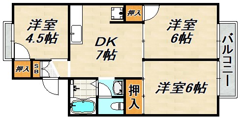 ガーデン・スマ 間取り図