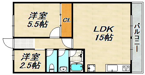 グリーンヒル白川 間取り図