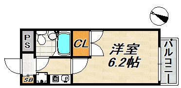レジデンス長田 間取り