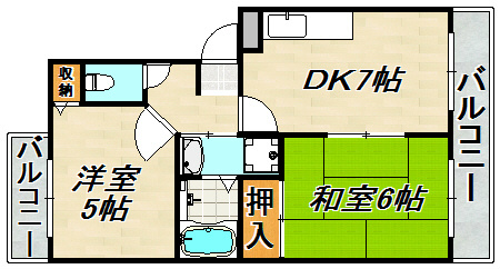 フルーレットⅠ 間取り