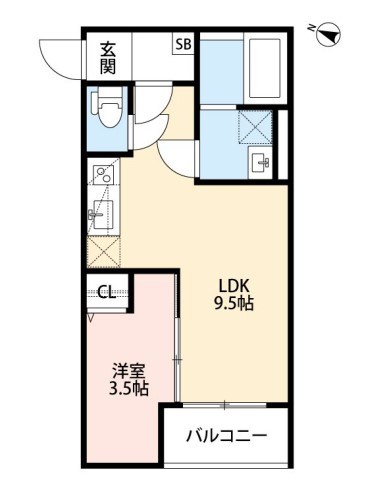メゾン・ソレイユ 間取り図