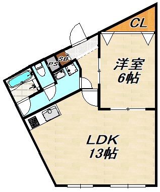 ラムール長田 間取り図