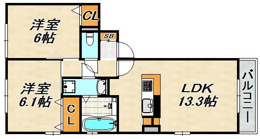 COTTON PLACE 間取り図