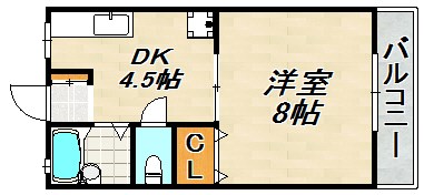 タウンハイム須磨南 間取り図