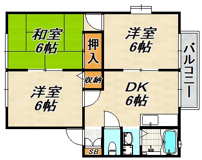 サンビレッジ須磨 間取り図