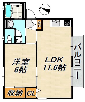 フレグランス谷御所 間取り図
