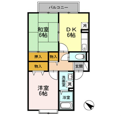 メゾンドアヴニール板宿 間取り図