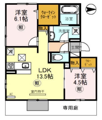 ラヴェール鈴蘭 間取り図