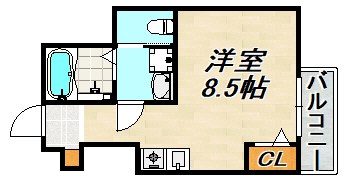 フルール新長田 間取り図