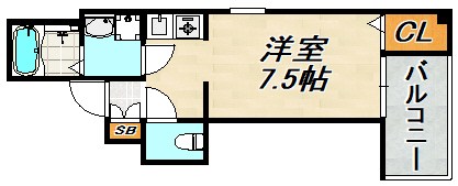 フルール新長田 間取り図