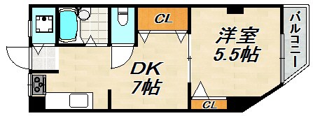 離宮前グリーンハイツ 間取り図