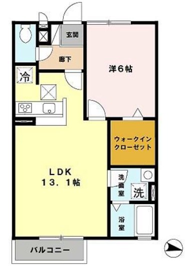 ガーデンコート車 間取り図