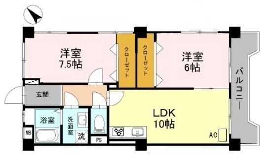 ロイヤルハイツ木戸 間取り図