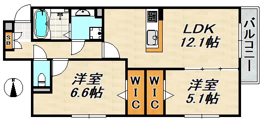 PERCHA(ペルチェ) 間取り図