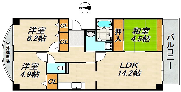 高倉山ハイツ 間取り図